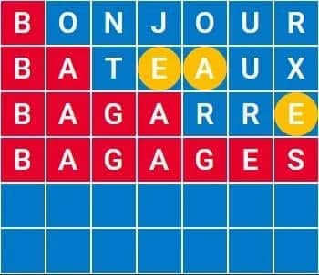 Cuadrícula de Sutom